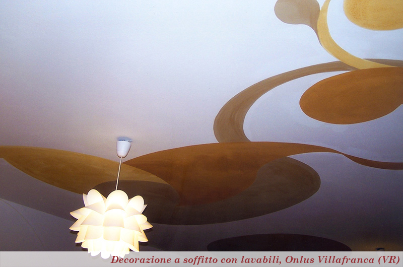 decorazione a soffitto con lavabili, Onlus Villafranca (VR)